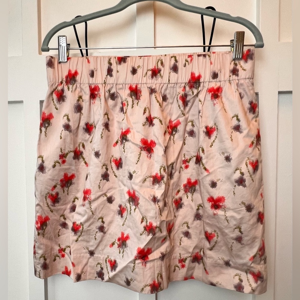 J. CREW Womens Size 8 Athletic Skirt Unlined Lightweight Splatter Paint Colorful